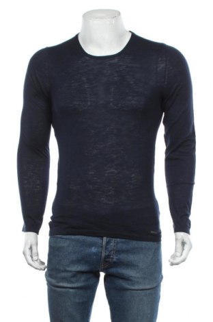 Мъжки пуловер Iceberg, Размер S, Цвят Син, 84% памук, 16% лен, Цена 72,00 лв.