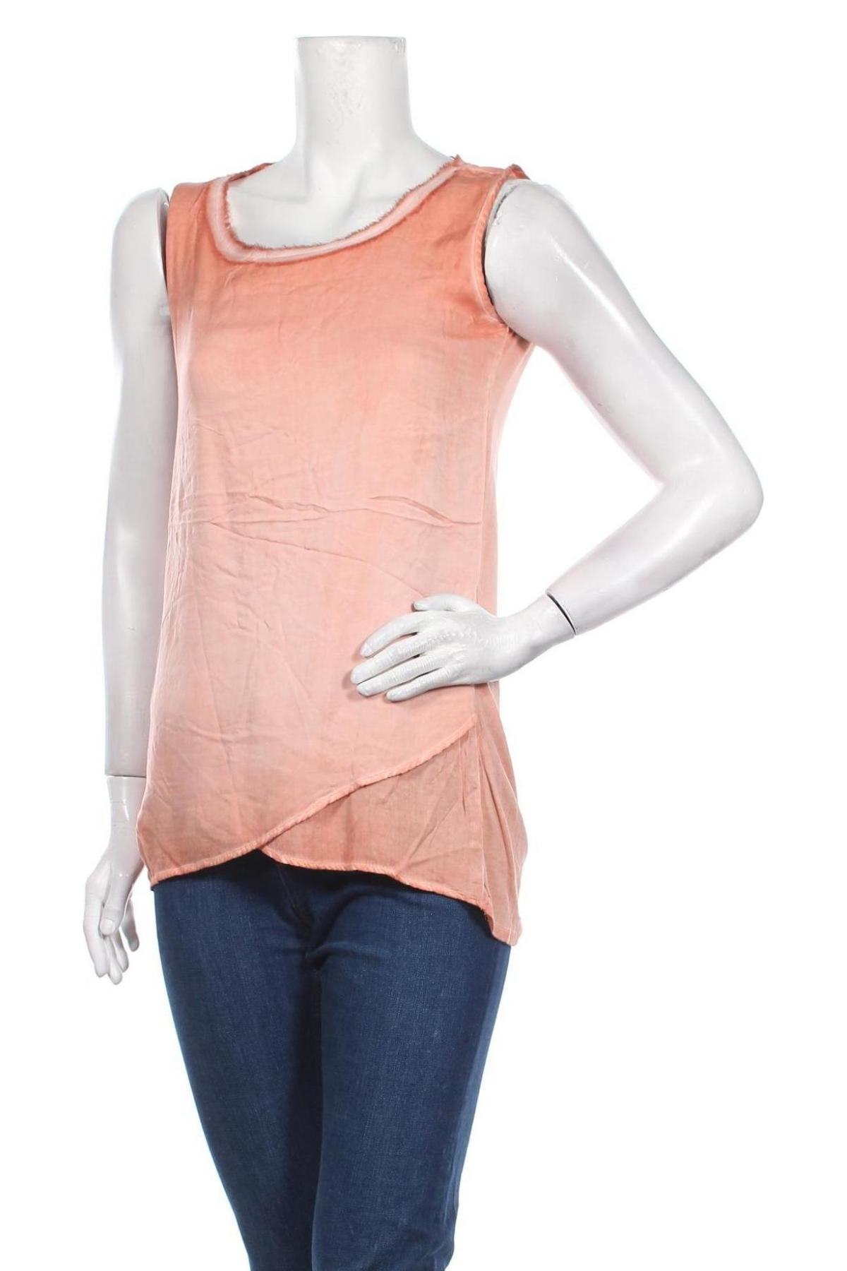Γυναικείο αμάνικο μπλουζάκι Street One, Μέγεθος M, Χρώμα Πορτοκαλί, Βισκόζη, Τιμή 10,10 €