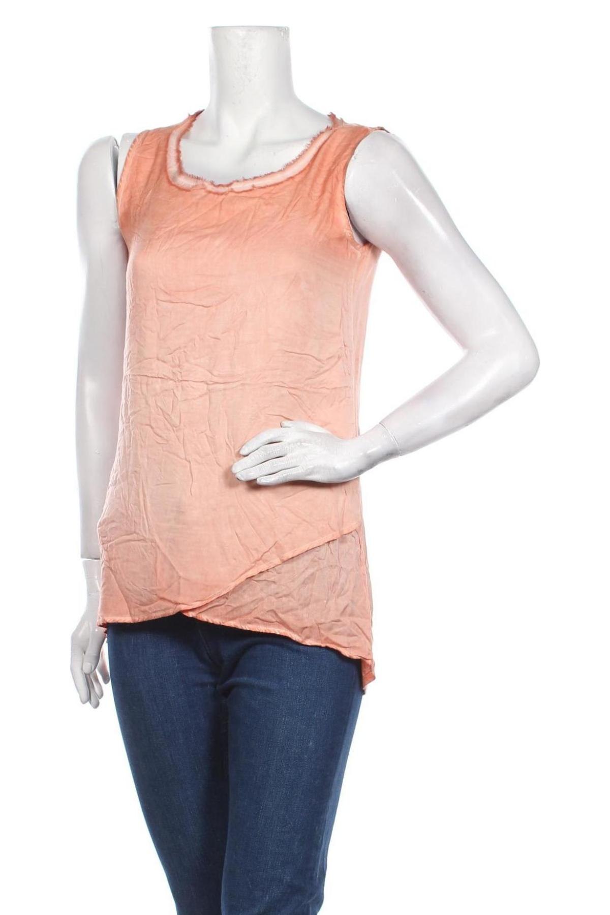 Γυναικείο αμάνικο μπλουζάκι Street One, Μέγεθος S, Χρώμα Πορτοκαλί, Βισκόζη, Τιμή 12,63 €