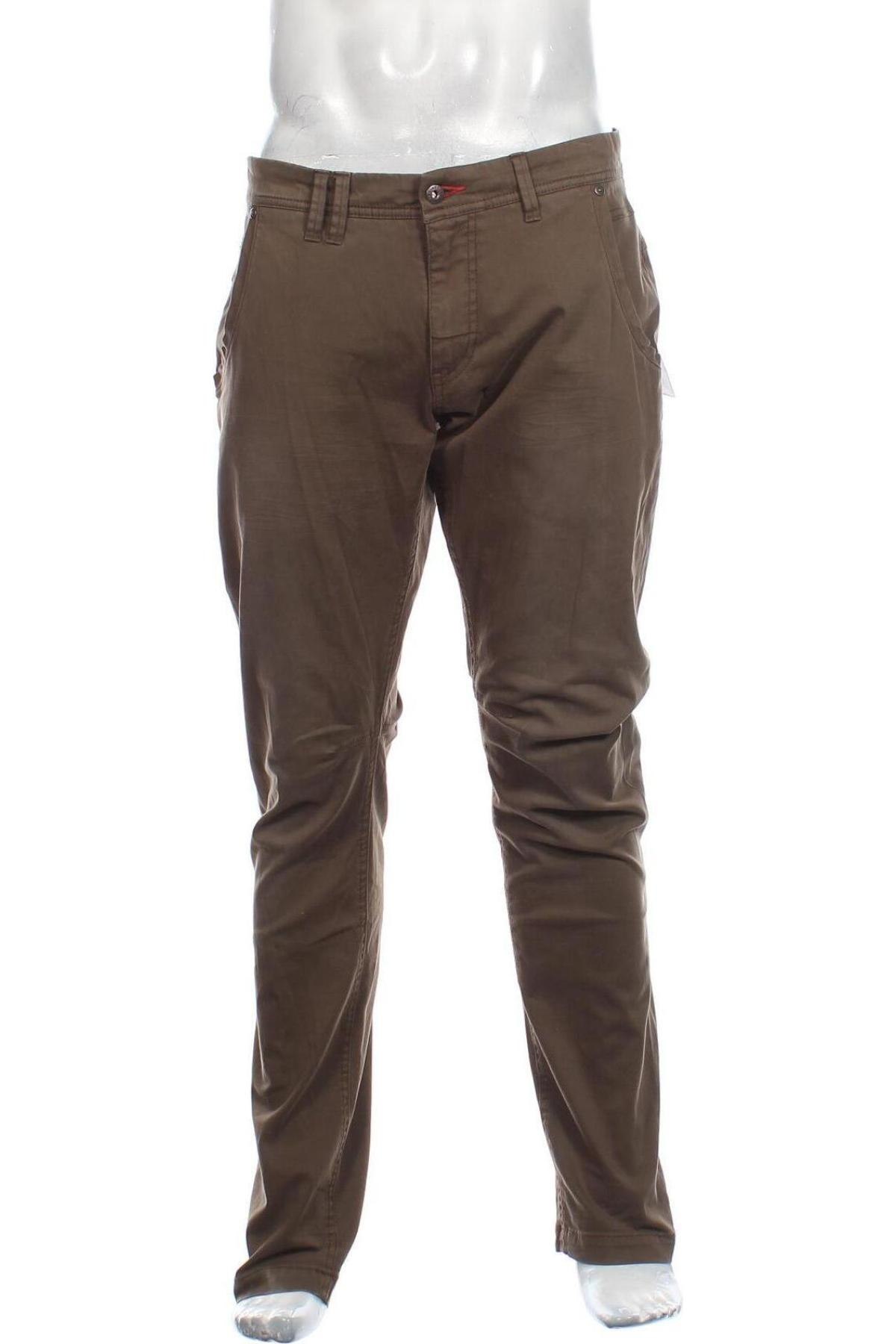 Męskie spodnie Cinque, Rozmiar L, Kolor Brązowy, 98% bawełna, 2% elastyna, Cena 354,38 zł