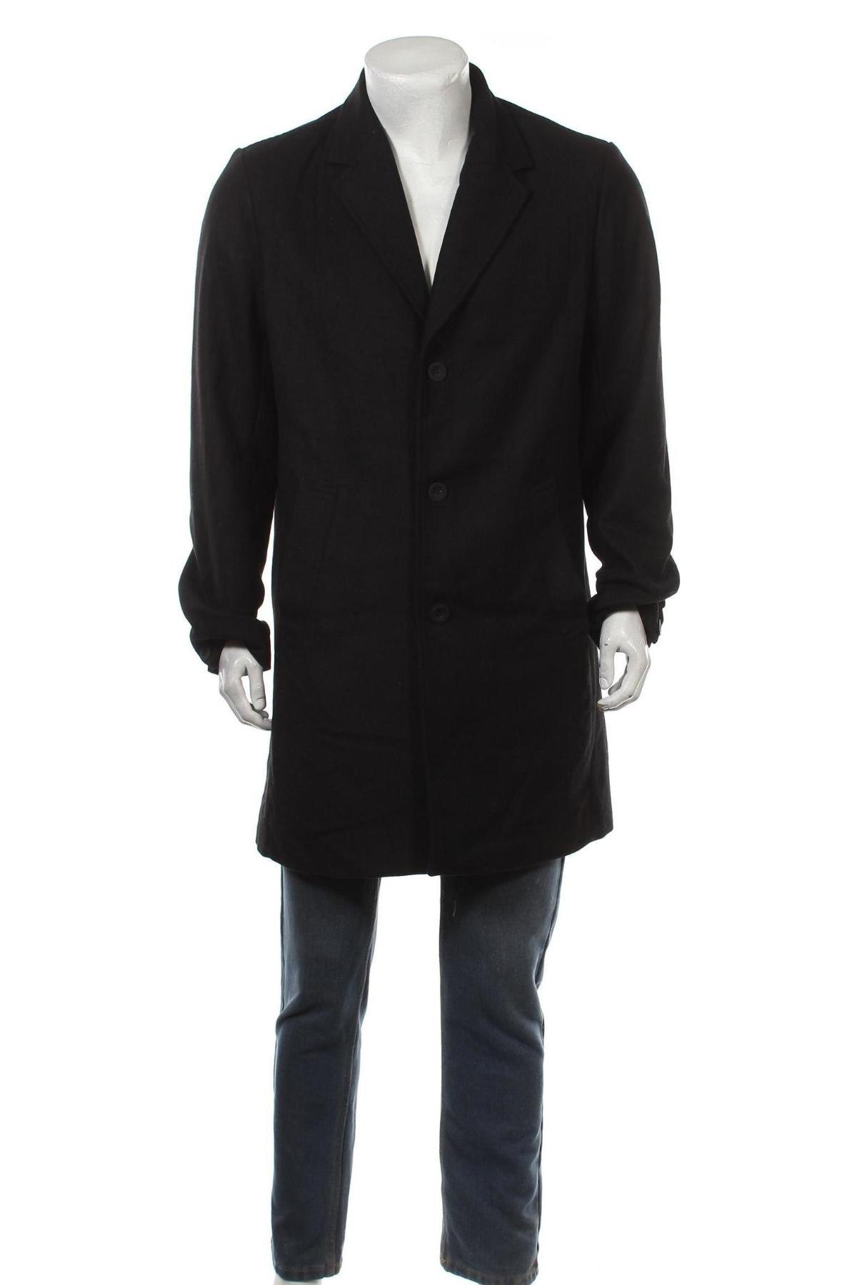 Palton de bărbați ! Solid, Mărime XL, Culoare Negru, Poliester, Preț 564,97 Lei