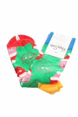 Κάλτσες Happy Socks, Μέγεθος L, Χρώμα Πράσινο, Τιμή 3,89 €