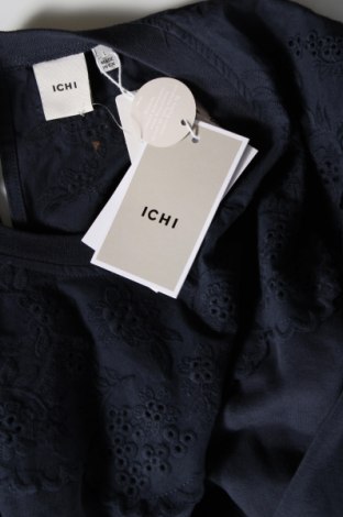 Γυναικεία μπλούζα Ichi, Μέγεθος L, Χρώμα Μπλέ, 80% βαμβάκι, 20% πολυεστέρας, Τιμή 32,16 €