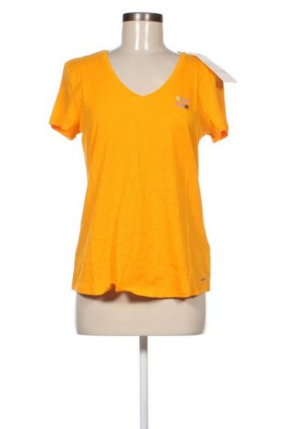 Дамска тениска Tom Tailor, Размер M, Цвят Жълт, Памук, Цена 39,90 лв.