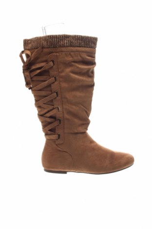 Дамски ботуши Justfab, Размер 38, Цвят Кафяв, Цена 70,70 лв.