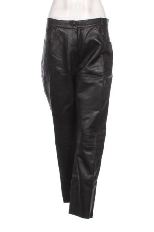 Дамски кожен панталон, Размер XL, Цвят Черен, Естествена кожа, Цена 133,00 лв.