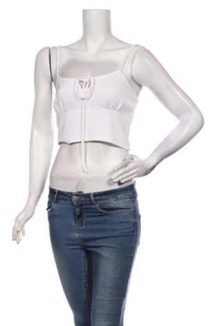 Γυναικείο αμάνικο μπλουζάκι NA-KD, Μέγεθος S, Χρώμα Λευκό, 76% ασετάτ, 19% βισκόζη, 5% ελαστάνη, Τιμή 29,38 €