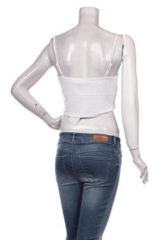 Γυναικείο αμάνικο μπλουζάκι NA-KD, Μέγεθος S, Χρώμα Λευκό, 76% ασετάτ, 19% βισκόζη, 5% ελαστάνη, Τιμή 29,38 €