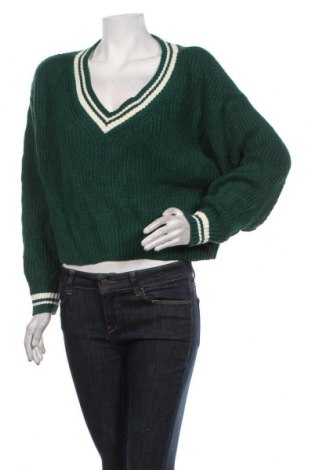 Дамски пуловер H&M Divided, Размер M, Цвят Зелен, Цена 5,04 лв.