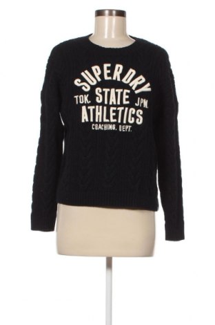 Дамски пуловер Superdry, Размер L, Цвят Син, Цена 75,00 лв.