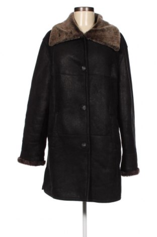 Дамско кожено палто Christian Berg, Размер M, Цвят Черен, Цена 156,00 лв.