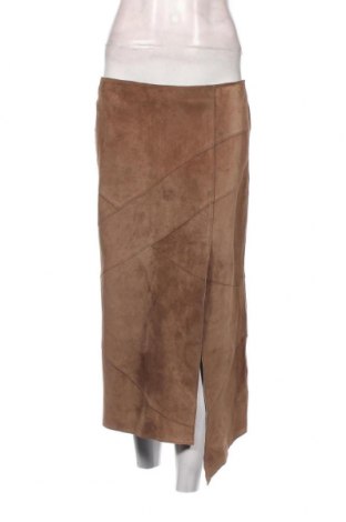 Δερμάτινη φούστα Diana Gallesi, Μέγεθος M, Χρώμα  Μπέζ, Τιμή 26,97 €