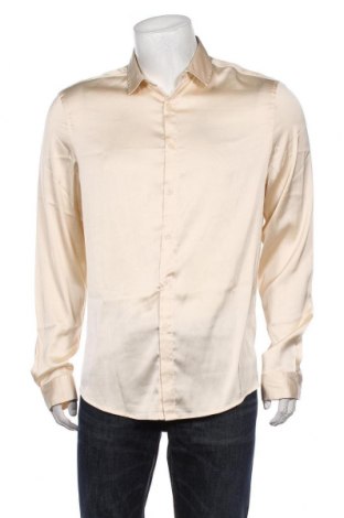 Ανδρικό πουκάμισο ASOS, Μέγεθος L, Χρώμα  Μπέζ, Τιμή 6,55 €