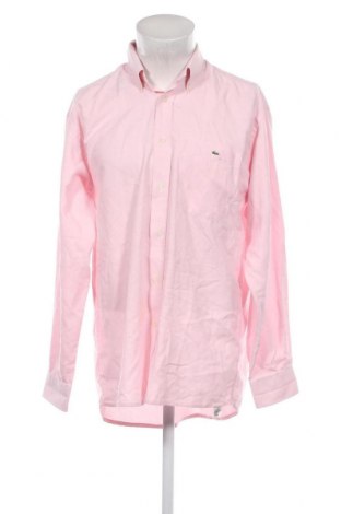 Мъжка риза Lacoste, Размер M, Цвят Розов, Цена 61,75 лв.
