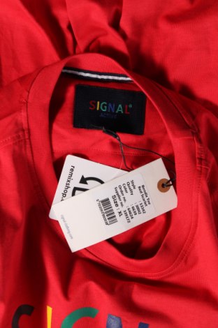 Мъжка тениска Signal, Размер XL, Цвят Червен, Цена 20,02 лв.