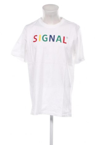 Мъжка тениска Signal, Размер M, Цвят Бял, Цена 20,02 лв.