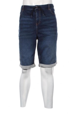 Мъжки къс панталон Kiabi, Размер XXL, Цвят Син, 77% памук, 21% полиестер, 2% еластан, Цена 28,00 лв.