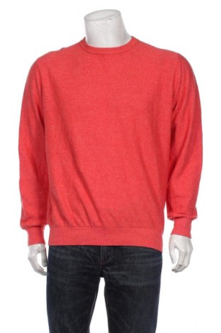 Мъжки пуловер Louis Sayn, Размер L, Цвят Розов, 50% лен, 50% памук, Цена 75,00 лв.