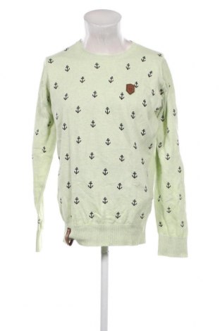 Мъжки пуловер Naketano, Размер L, Цвят Зелен, Памук, Цена 75,00 лв.