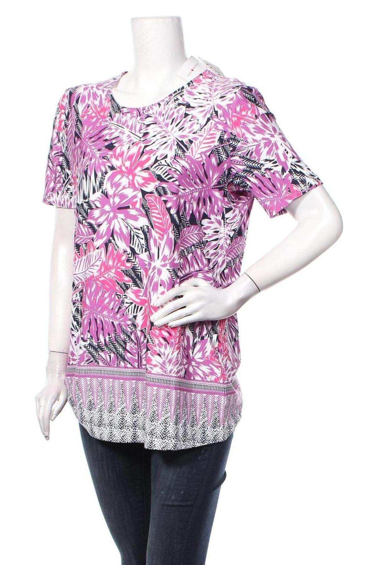 Γυναικεία μπλούζα Helena Vera, Μέγεθος L, Χρώμα Πολύχρωμο, 95% βισκόζη, 5% ελαστάνη, Τιμή 34,64 €