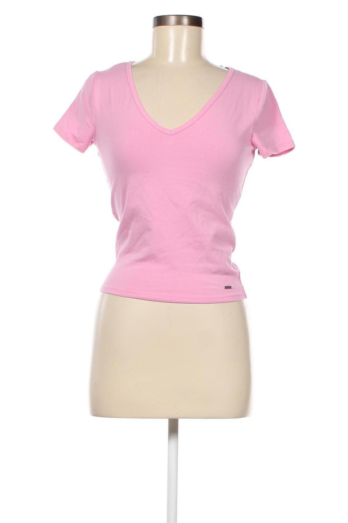 Γυναικεία μπλούζα Hollister, Μέγεθος M, Χρώμα Ρόζ , 95% βαμβάκι, 5% ελαστάνη, Τιμή 27,21 €