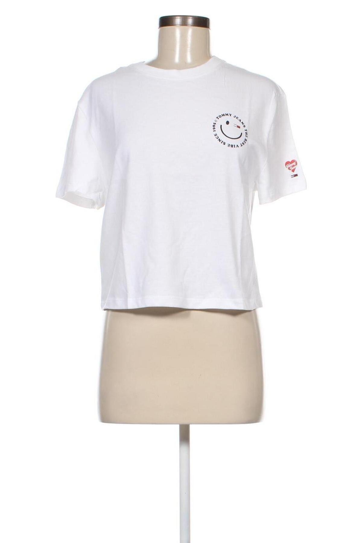 Дамска тениска Tommy Hilfiger, Размер S, Цвят Бял, Памук, Цена 102,75 лв.