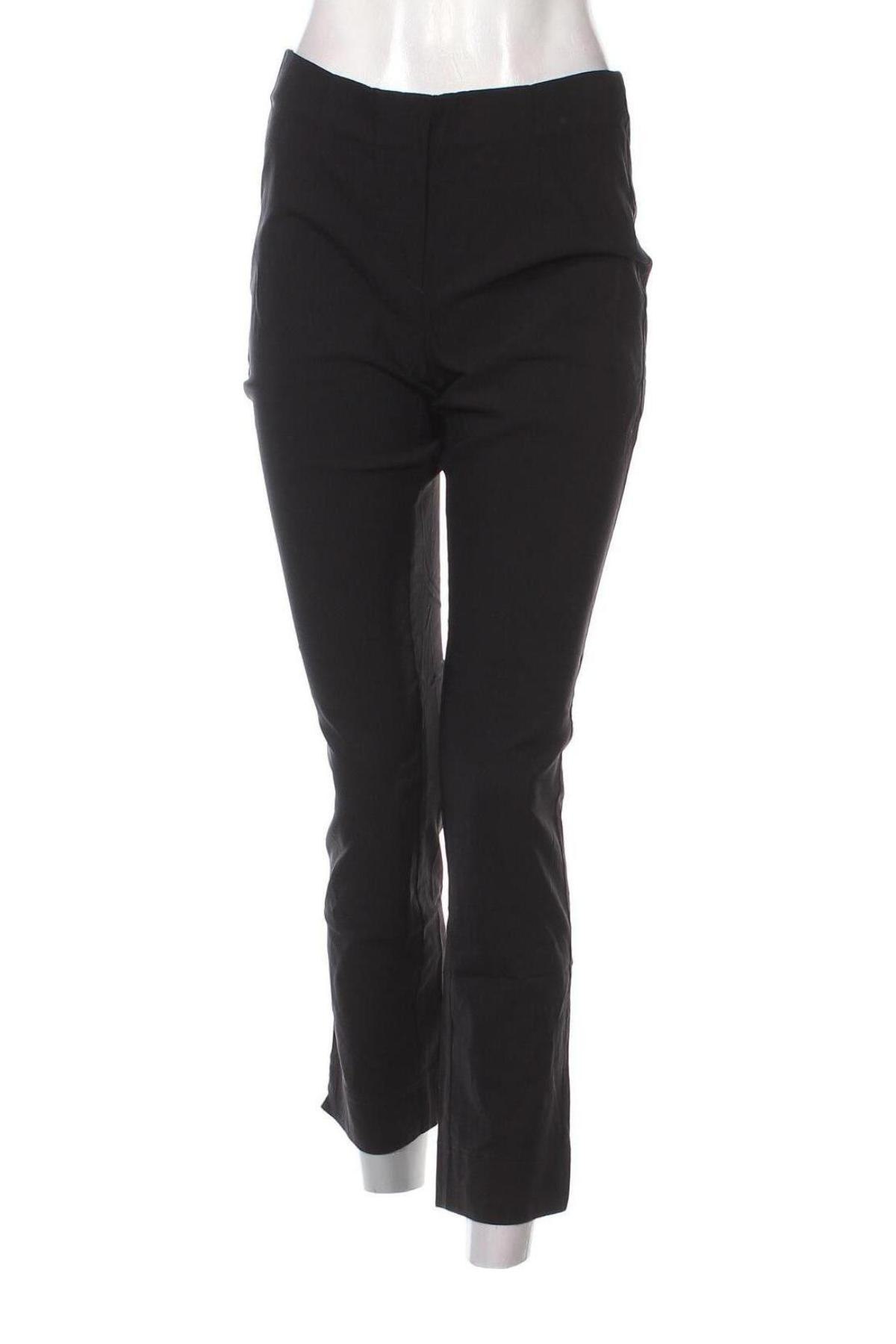SteHmann Pantaloni Capri Donna Nero Taglia 34 - Vita Alta Elasticizzati Modello Ina - 4