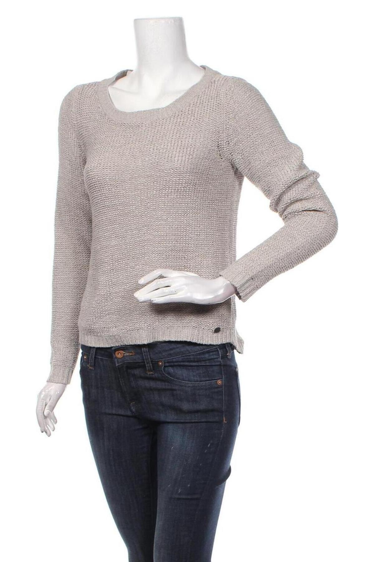 Дамски пуловер ONLY, Размер S, Цвят Сив, Цена 53,00 лв.
