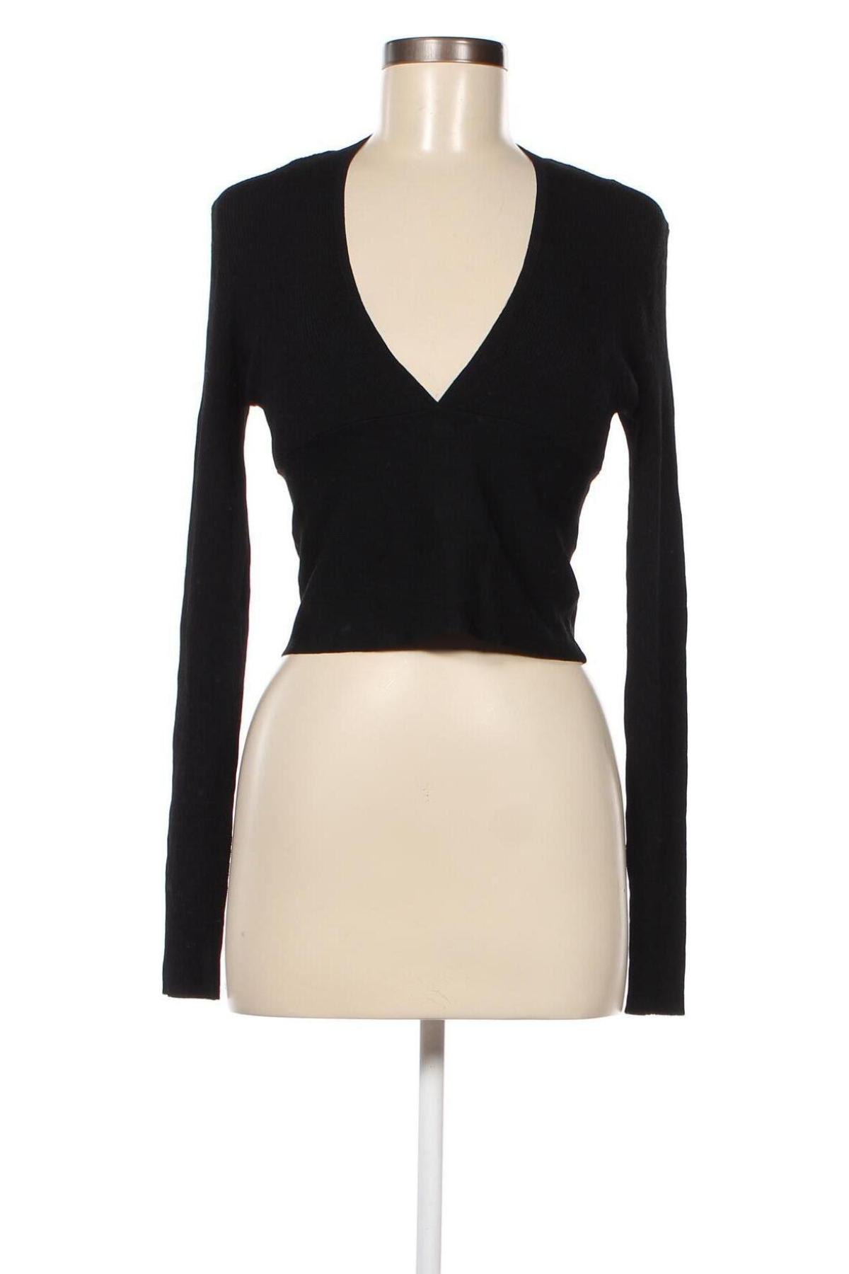 Дамски пуловер Zara Knitwear, Размер L, Цвят Черен, Цена 135,00 лв.