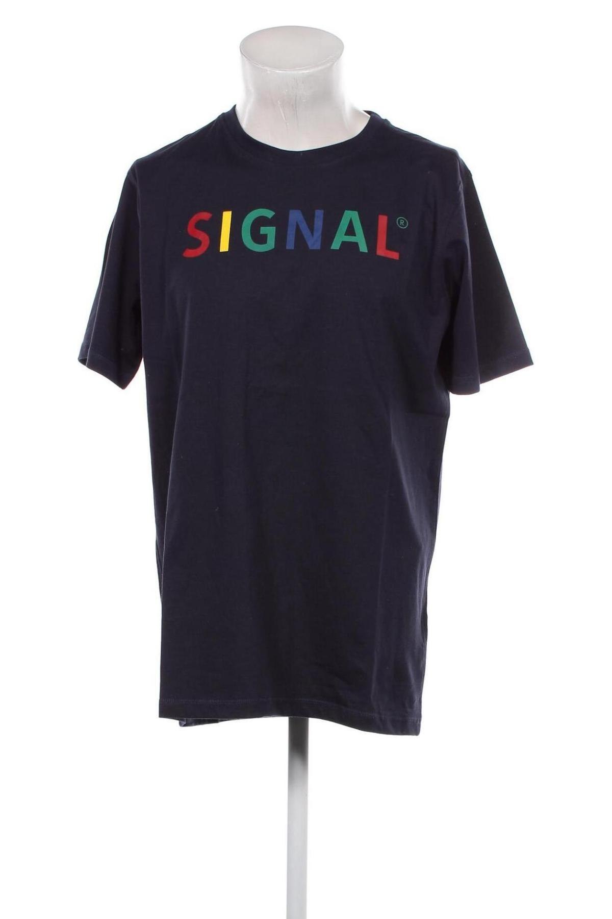 Мъжка тениска Signal, Размер M, Цвят Син, Цена 20,02 лв.