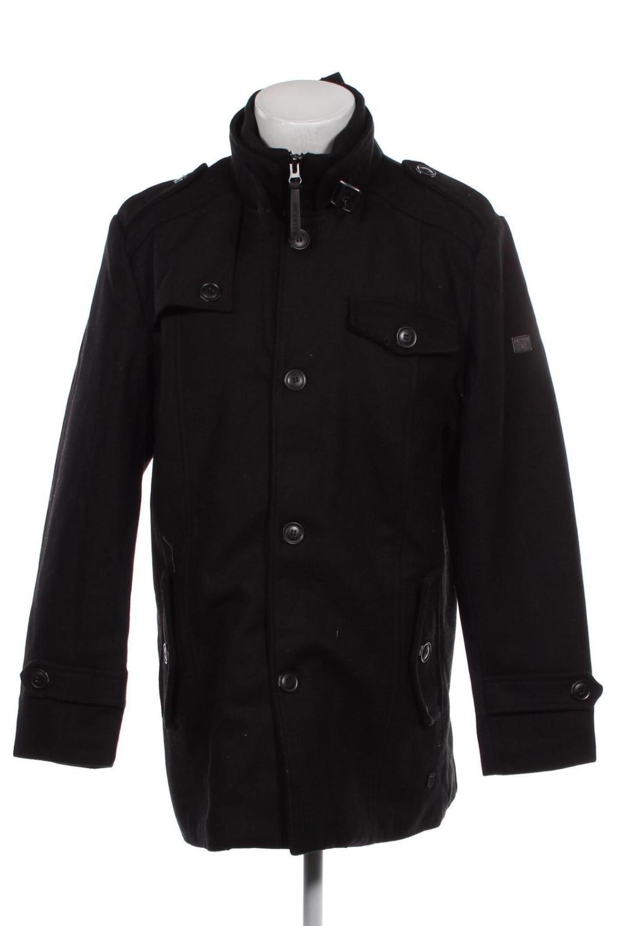 Мъжко палто Indicode, Размер XL, Цвят Черен, Цена 249,00 лв.