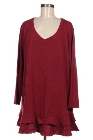 Damen Shirt, Größe 5XL, Farbe Rot, Preis 13,22 €