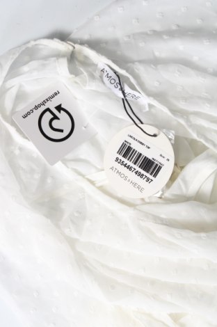 Γυναικεία μπλούζα Atmos & Here, Μέγεθος 4XL, Χρώμα Λευκό, Τιμή 37,86 €