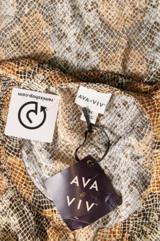 Γυναικεία μπλούζα Ava & Viv, Μέγεθος 4XL, Χρώμα Πολύχρωμο, Τιμή 11,12 €