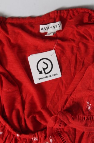 Дамска блуза Ava & Viv, Размер 4XL, Цвят Червен, Цена 17,48 лв.