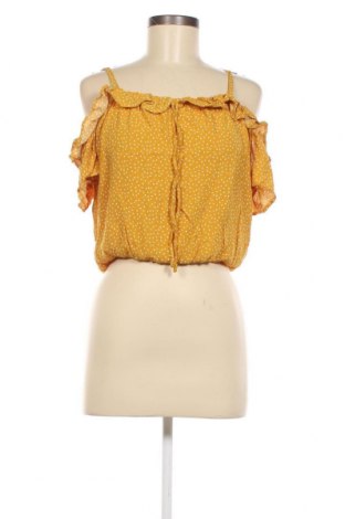 Дамска блуза Bershka, Размер S, Цвят Жълт, Цена 8,99 лв.