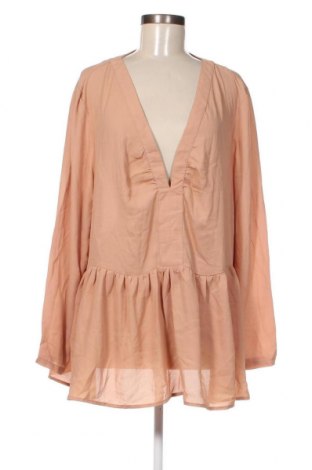 Дамска блуза Boohoo, Размер 3XL, Цвят Бежов, Цена 11,40 лв.