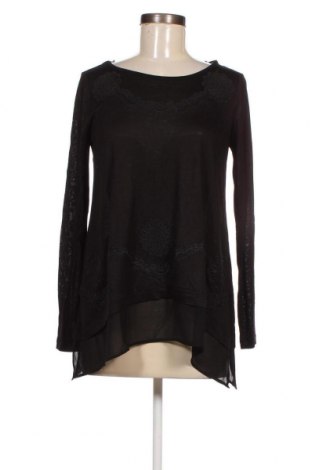 Дамска блуза Desigual, Размер S, Цвят Черен, Цена 35,92 лв.