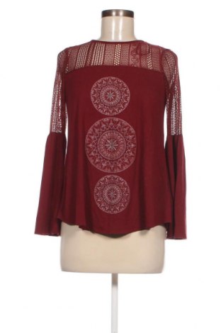 Дамска блуза Desigual, Размер XS, Цвят Червен, Цена 34,72 лв.