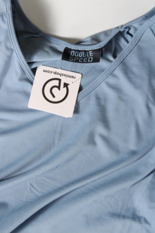 Γυναικεία μπλούζα Double speed, Μέγεθος L, Χρώμα Μπλέ, Τιμή 3,89 €