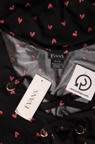 Дамска блуза Evans, Размер 3XL, Цвят Черен, Цена 24,48 лв.