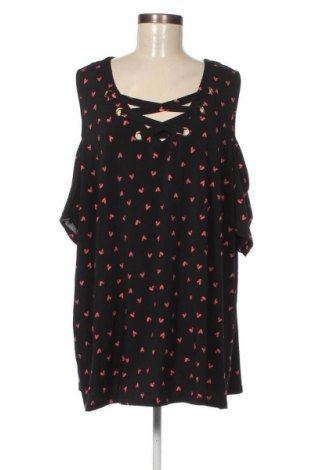 Γυναικεία μπλούζα Evans, Μέγεθος 3XL, Χρώμα Μαύρο, Τιμή 15,14 €