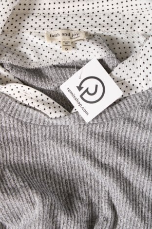 Damen Shirt Faith and Joy, Größe S, Farbe Grau, Preis € 3,97