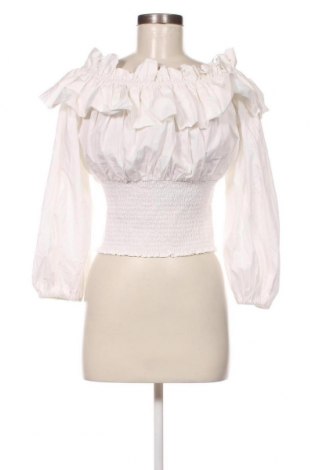 Γυναικεία μπλούζα Gina Tricot, Μέγεθος XL, Χρώμα Λευκό, Τιμή 4,45 €