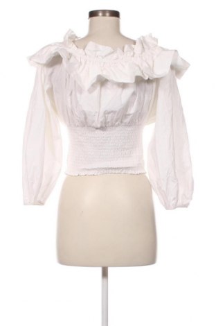Γυναικεία μπλούζα Gina Tricot, Μέγεθος XL, Χρώμα Λευκό, Τιμή 9,28 €