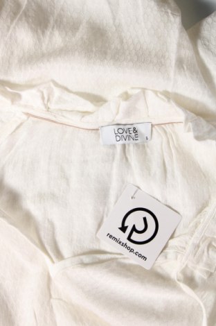 Damen Shirt LOVE&DIVINE, Größe L, Farbe Weiß, Preis € 17,44