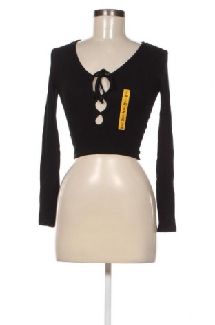 Γυναικεία μπλούζα Pull&Bear, Μέγεθος S, Χρώμα Μαύρο, Τιμή 4,79 €