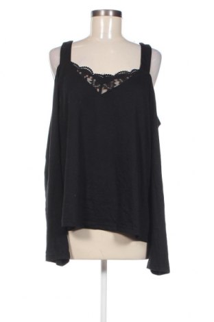 Дамска блуза SHEIN, Размер 4XL, Цвят Черен, Цена 11,40 лв.