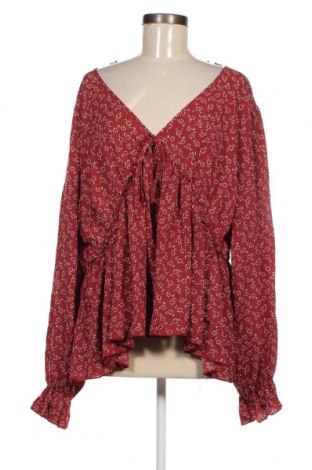 Γυναικεία μπλούζα SHEIN, Μέγεθος 5XL, Χρώμα Κόκκινο, Τιμή 11,75 €