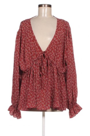 Γυναικεία μπλούζα SHEIN, Μέγεθος 4XL, Χρώμα Κόκκινο, Τιμή 4,35 €
